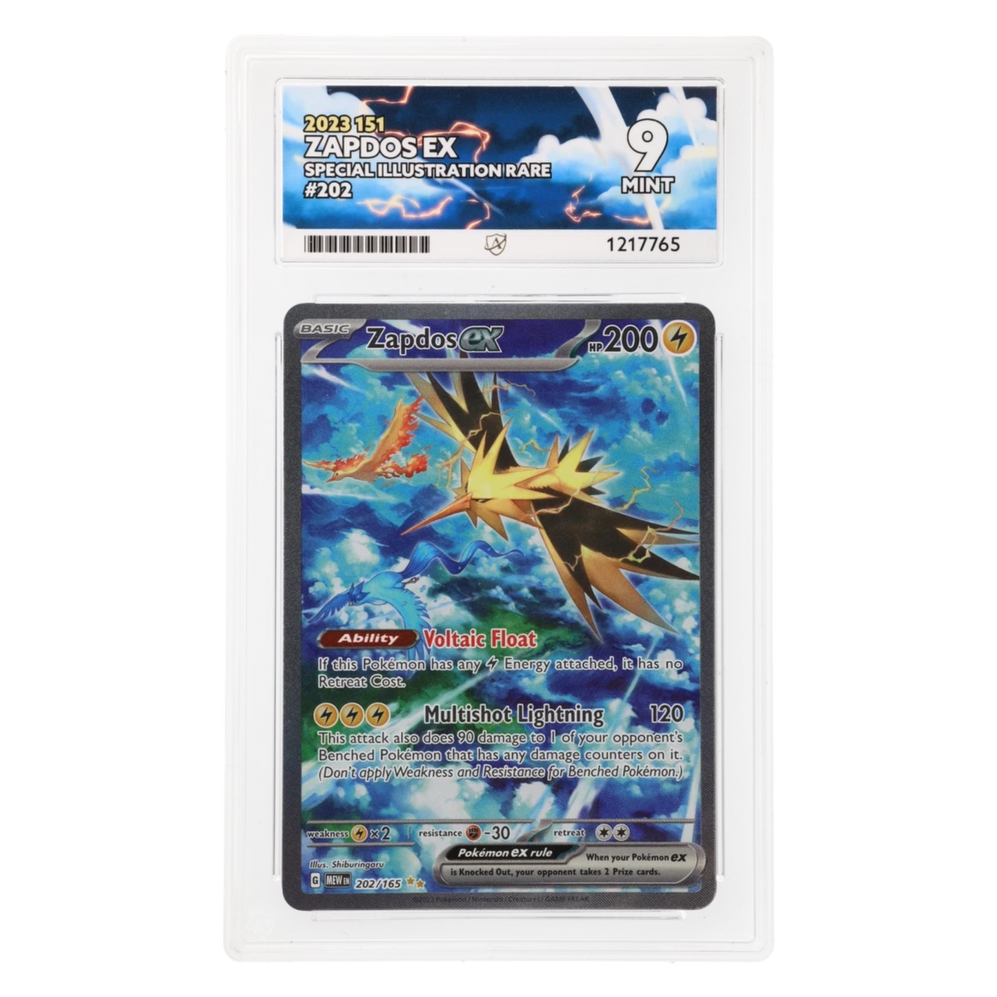 Graded card front