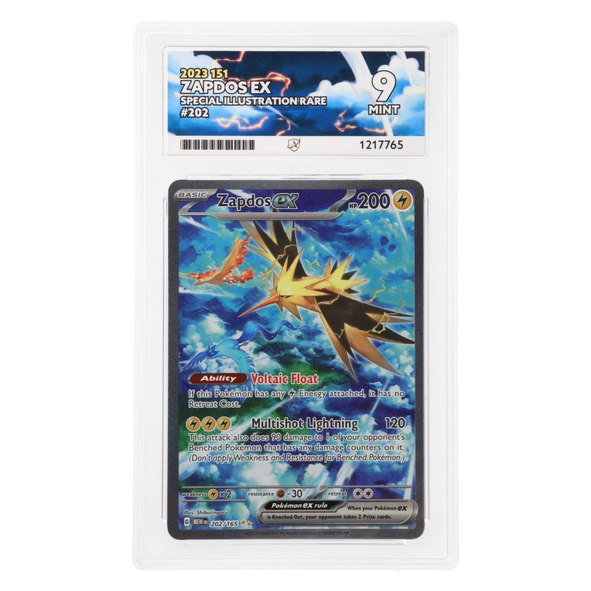 Graded card front