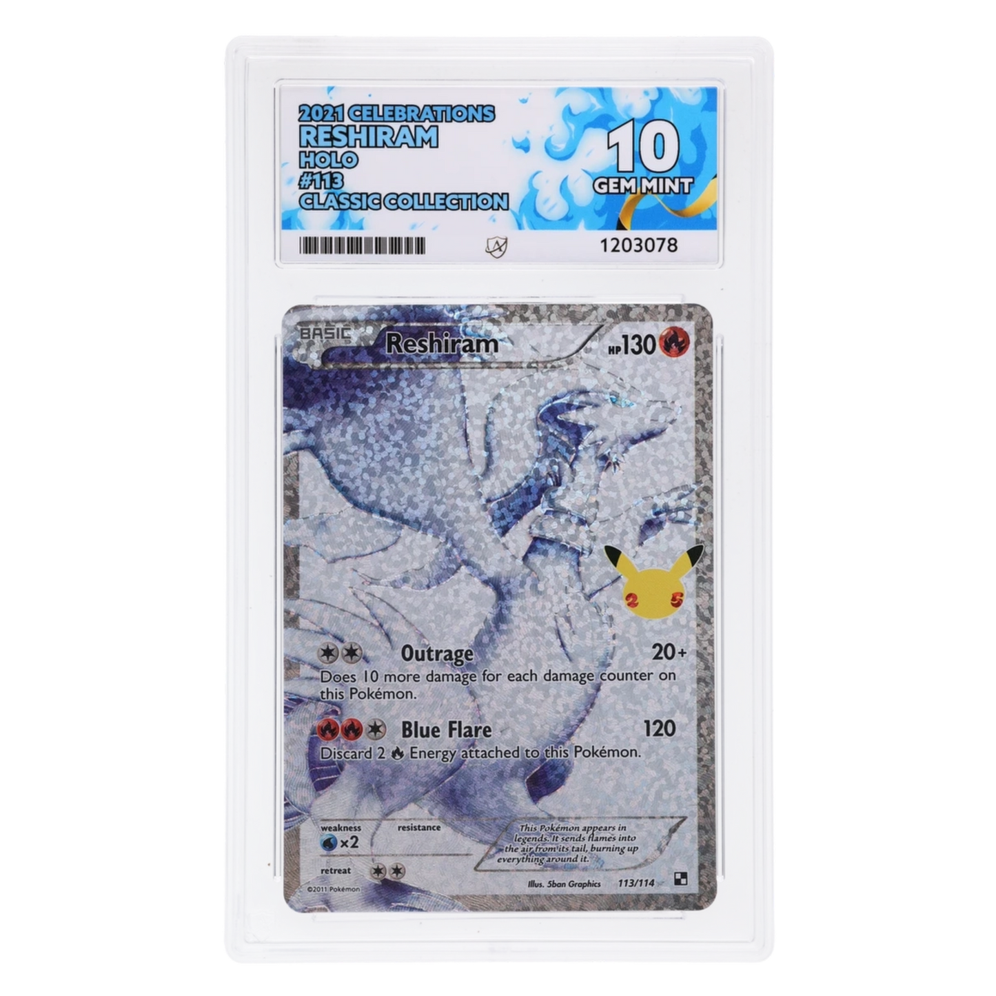 Graded card front