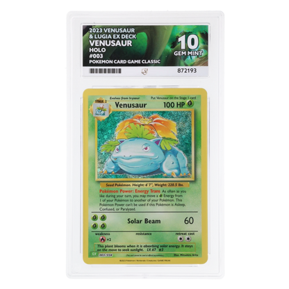Graded card front