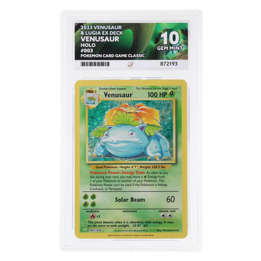 Graded card front
