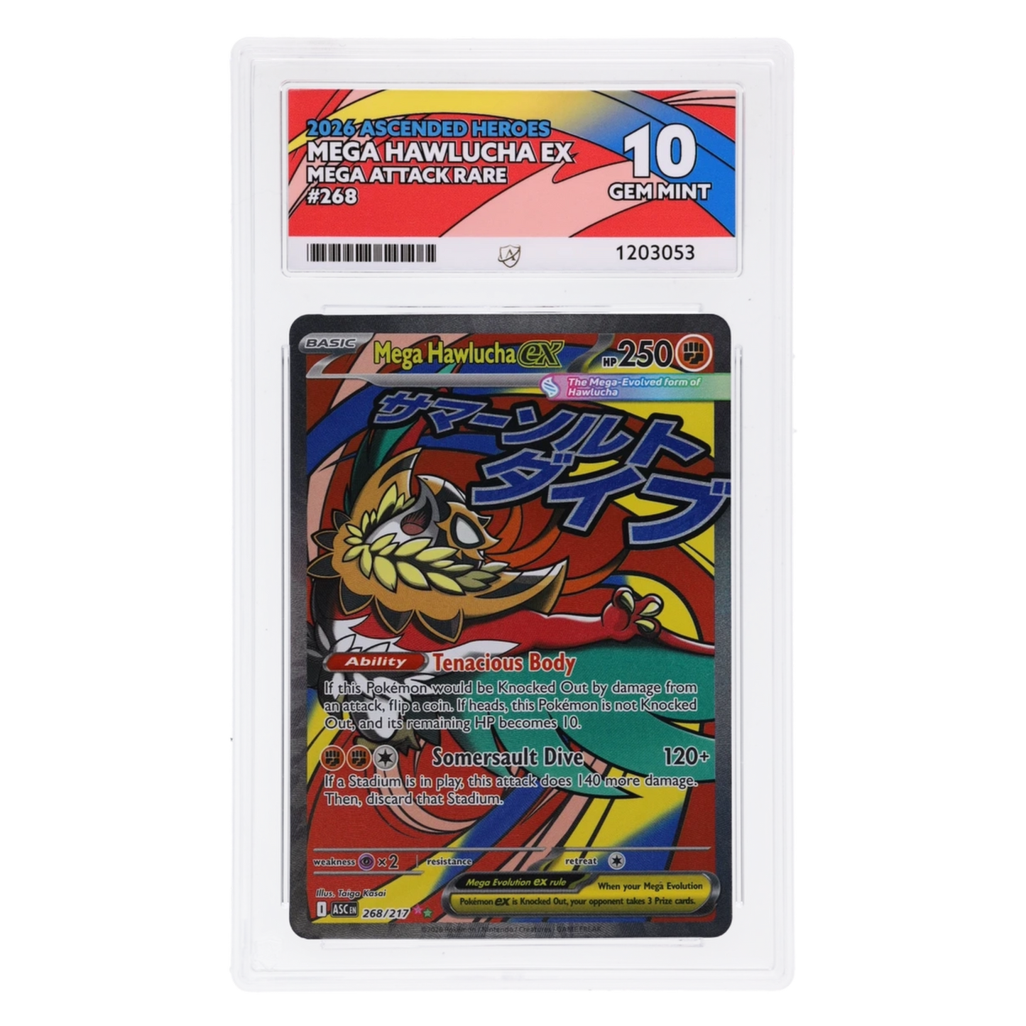 Graded card front