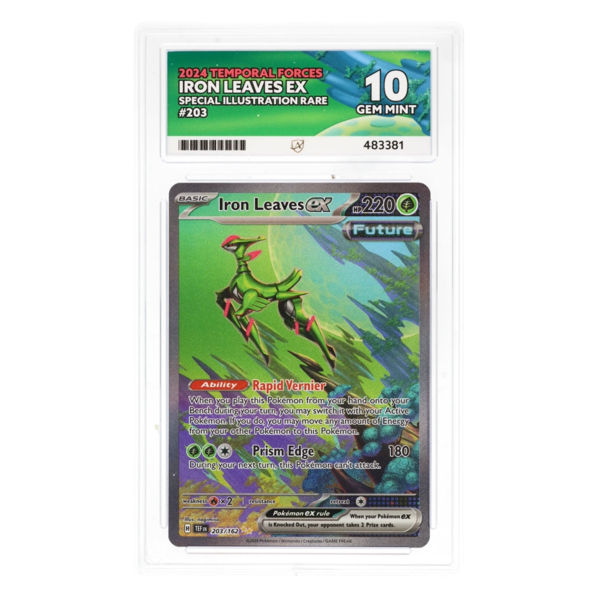 Graded card front