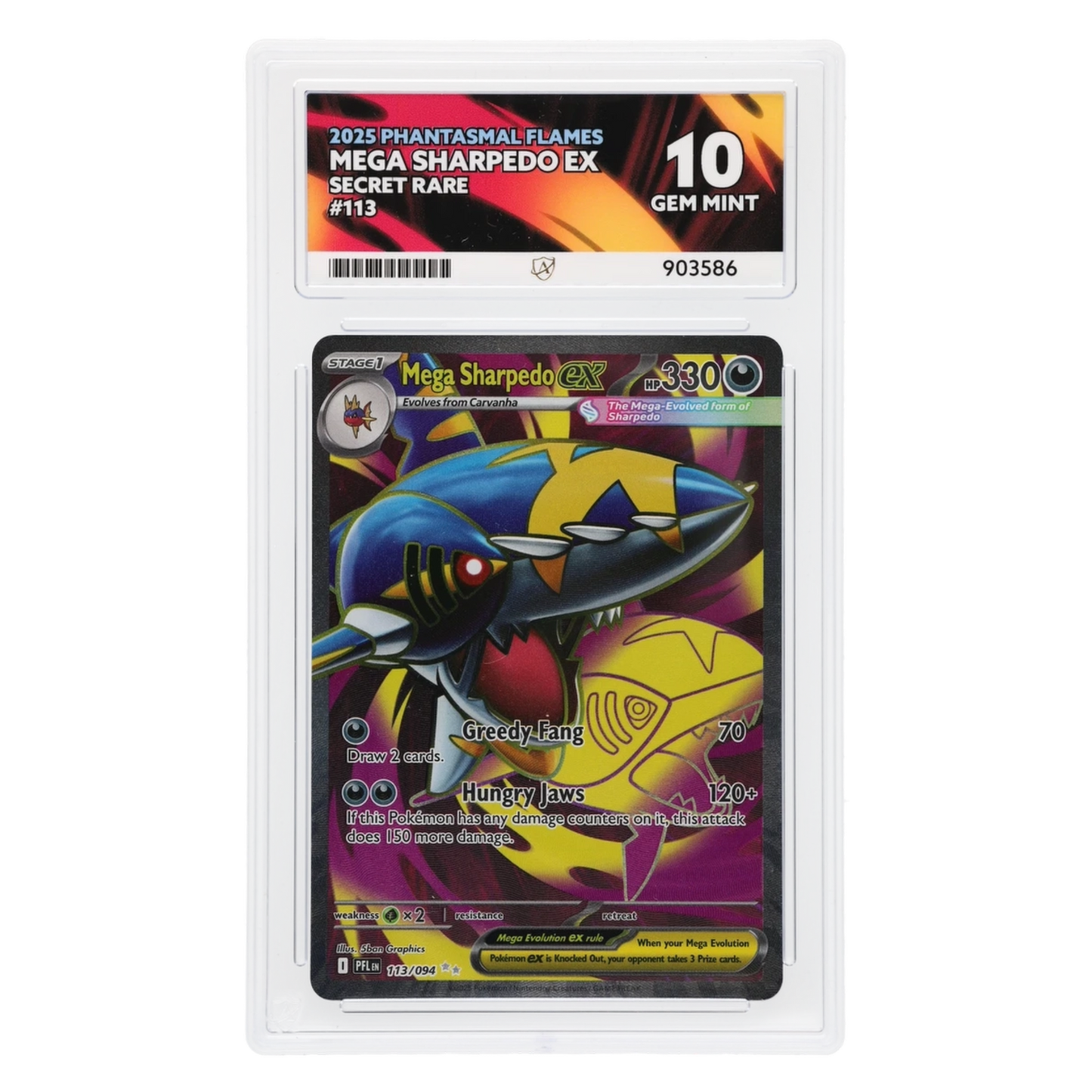 Graded card front