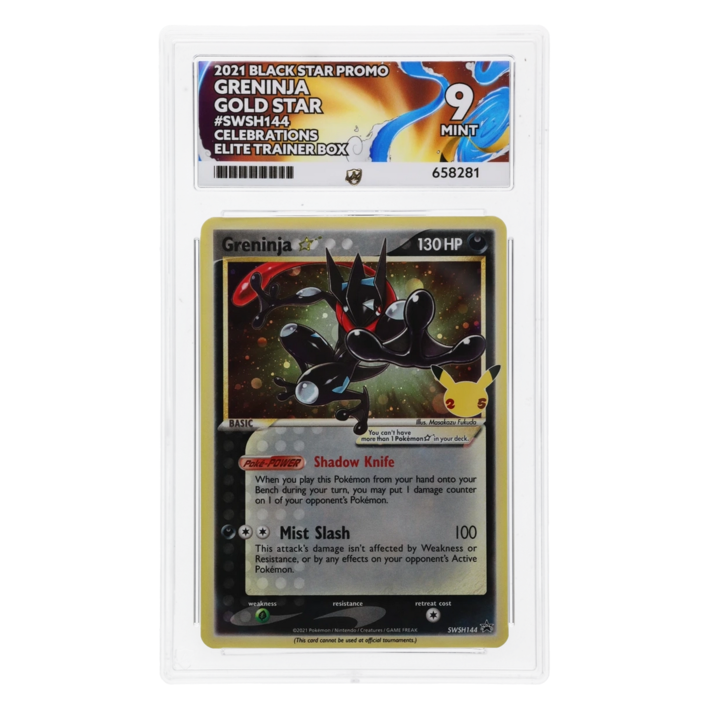 Graded card front