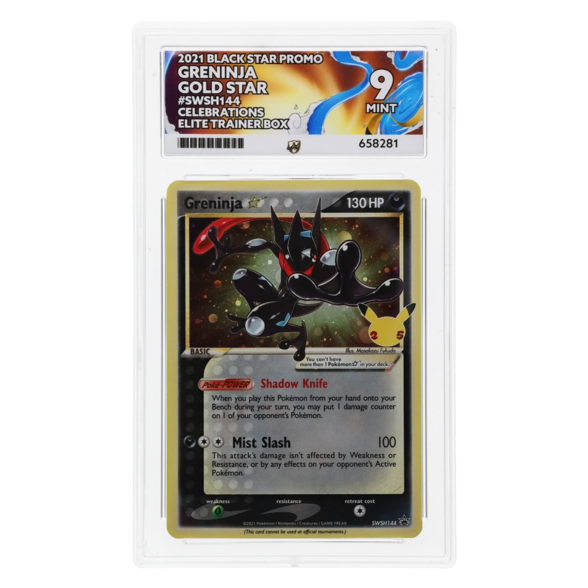 Graded card front