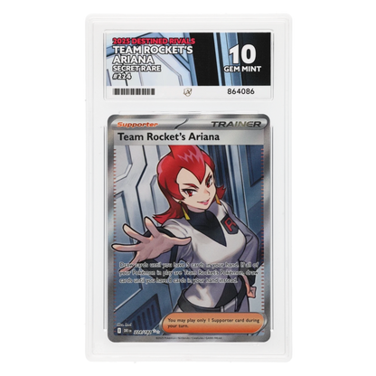 Graded card front