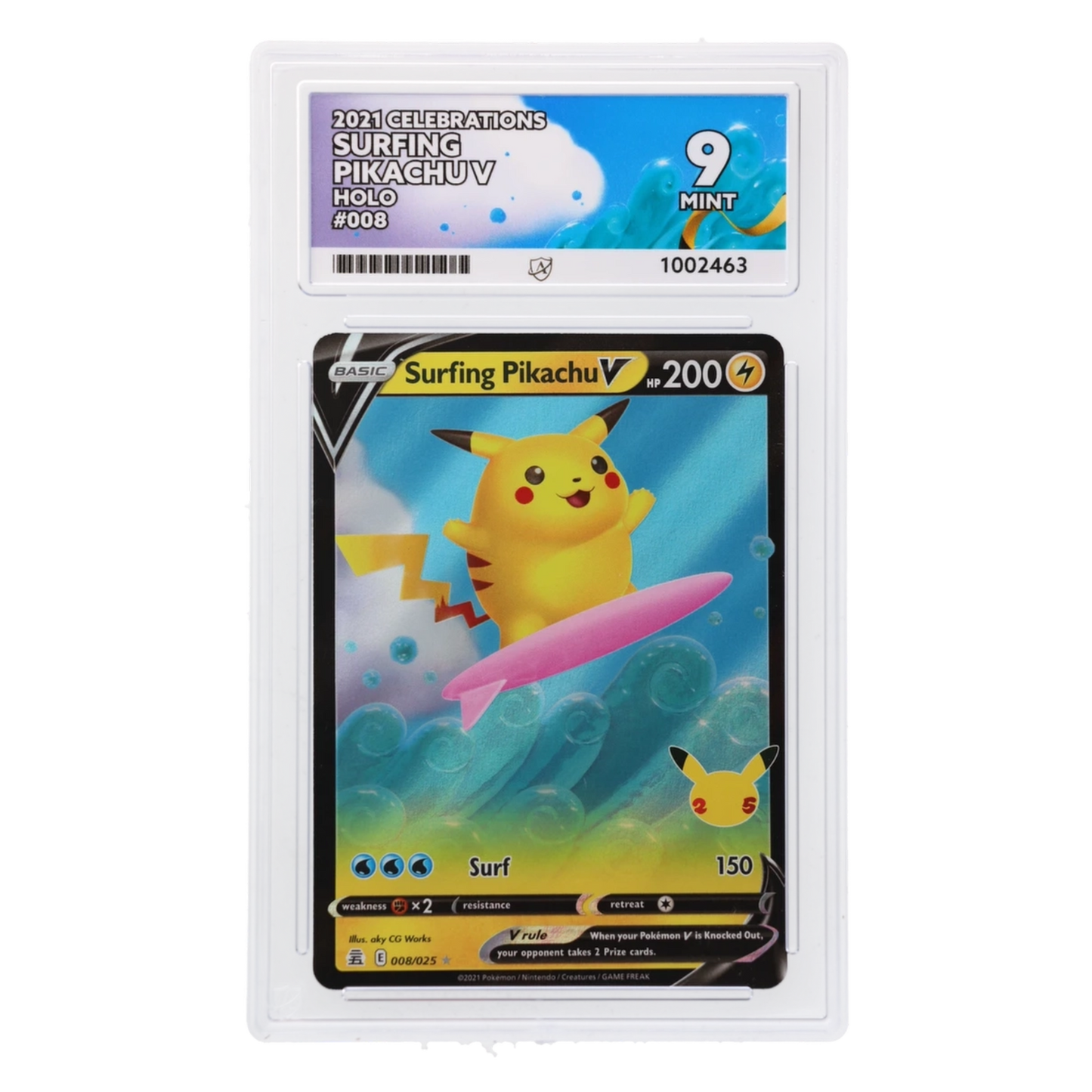 Graded card front