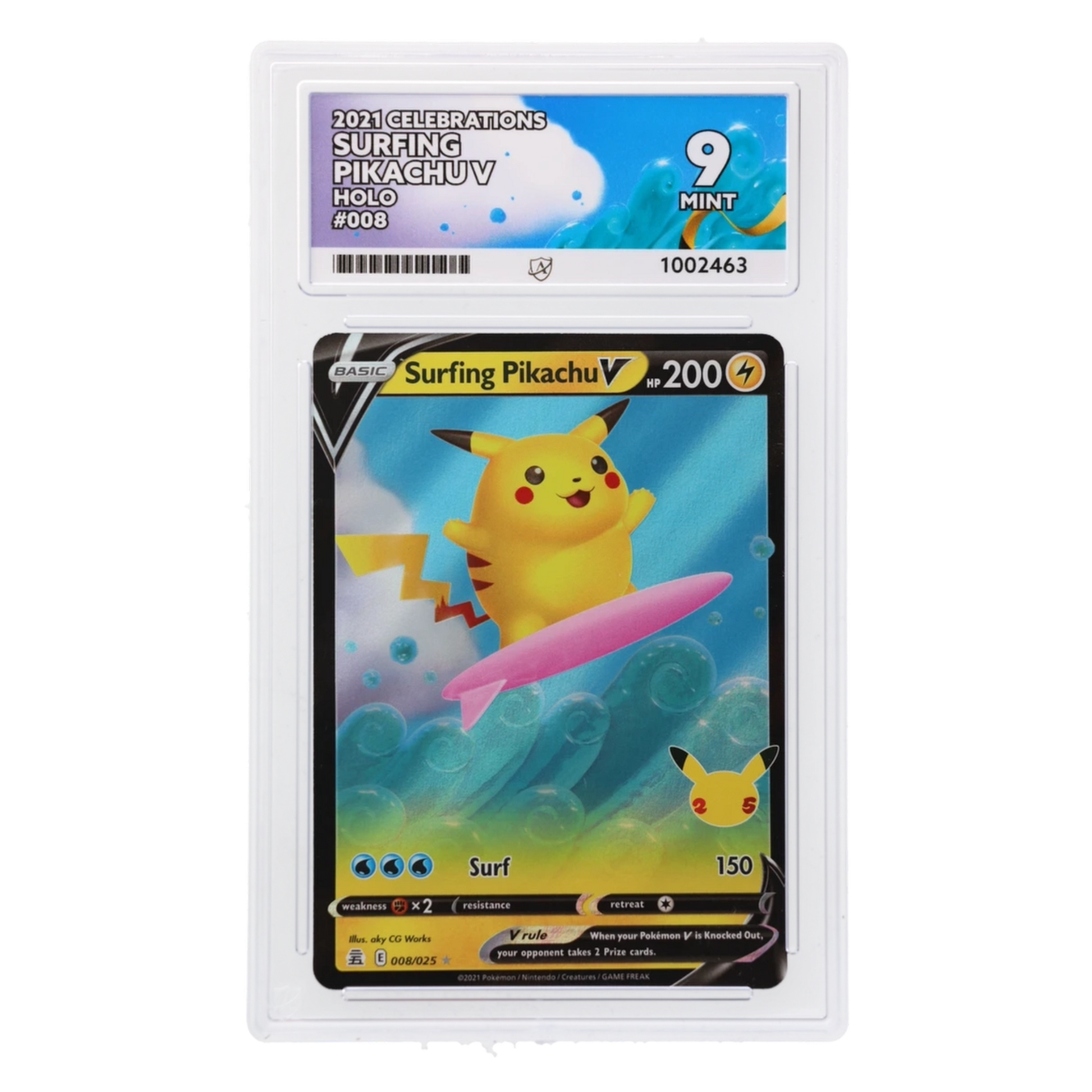 Graded card front
