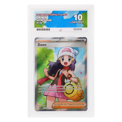 Graded card front
