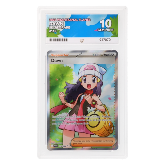 Graded card front