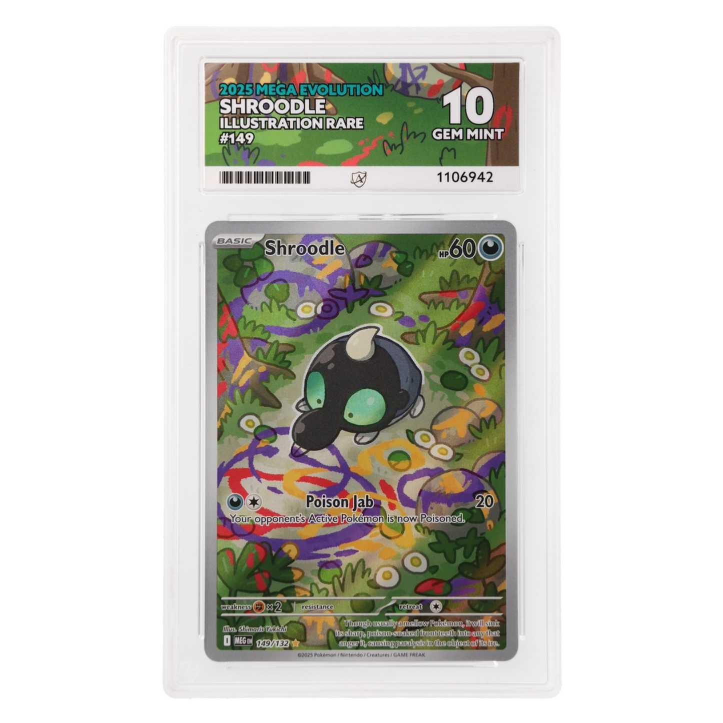 Graded card front