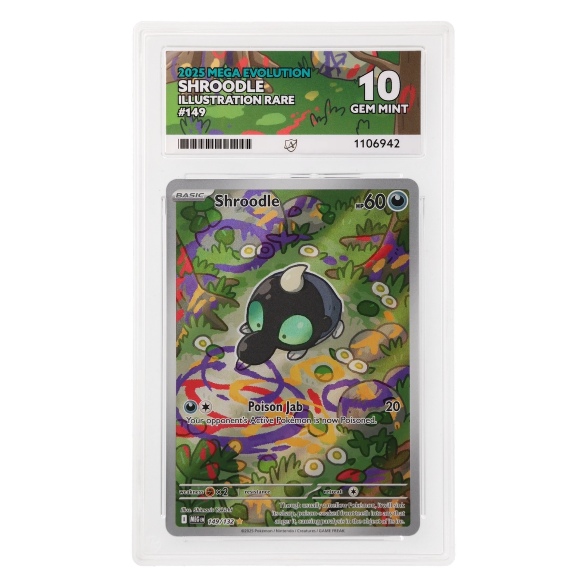 Graded card front