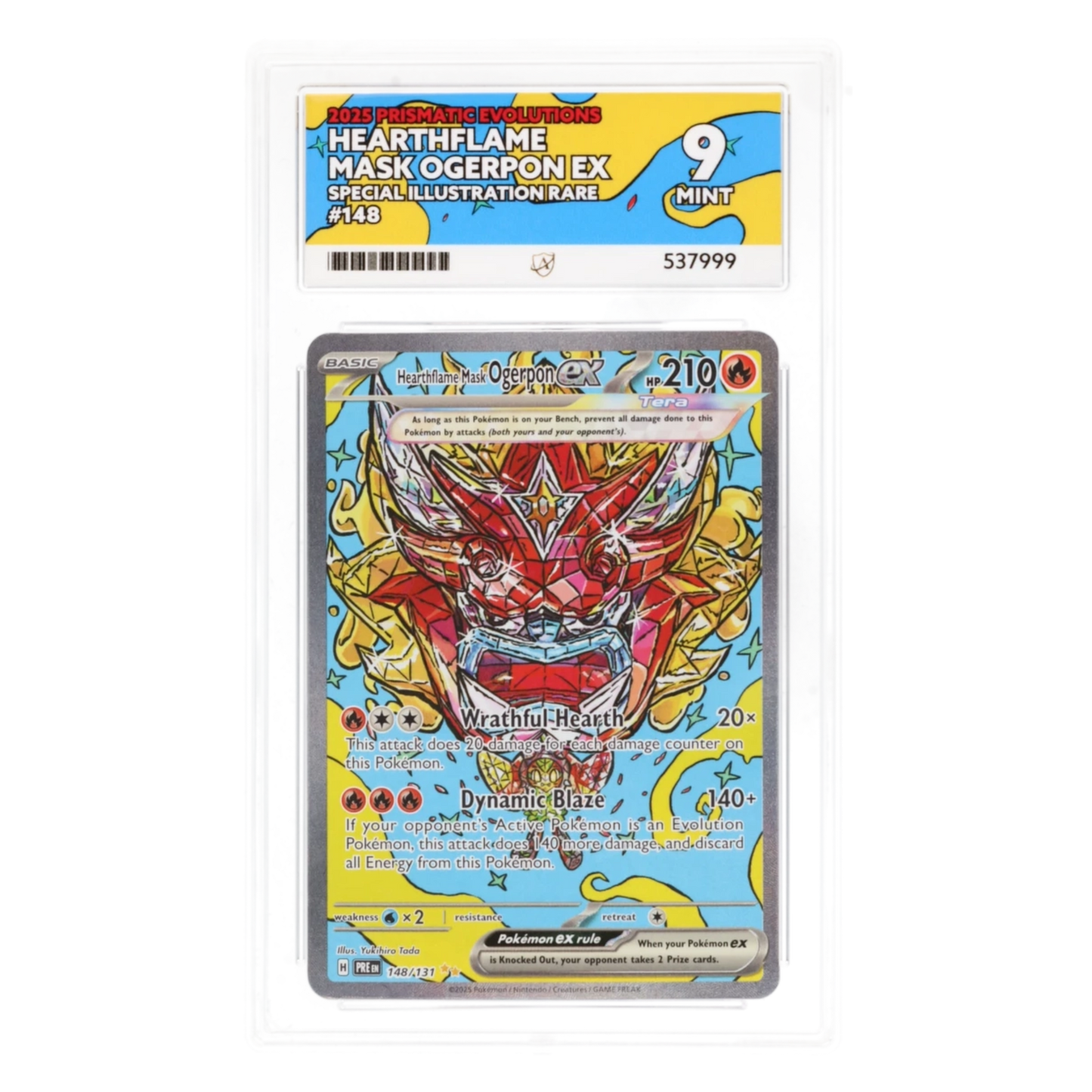 Graded card front