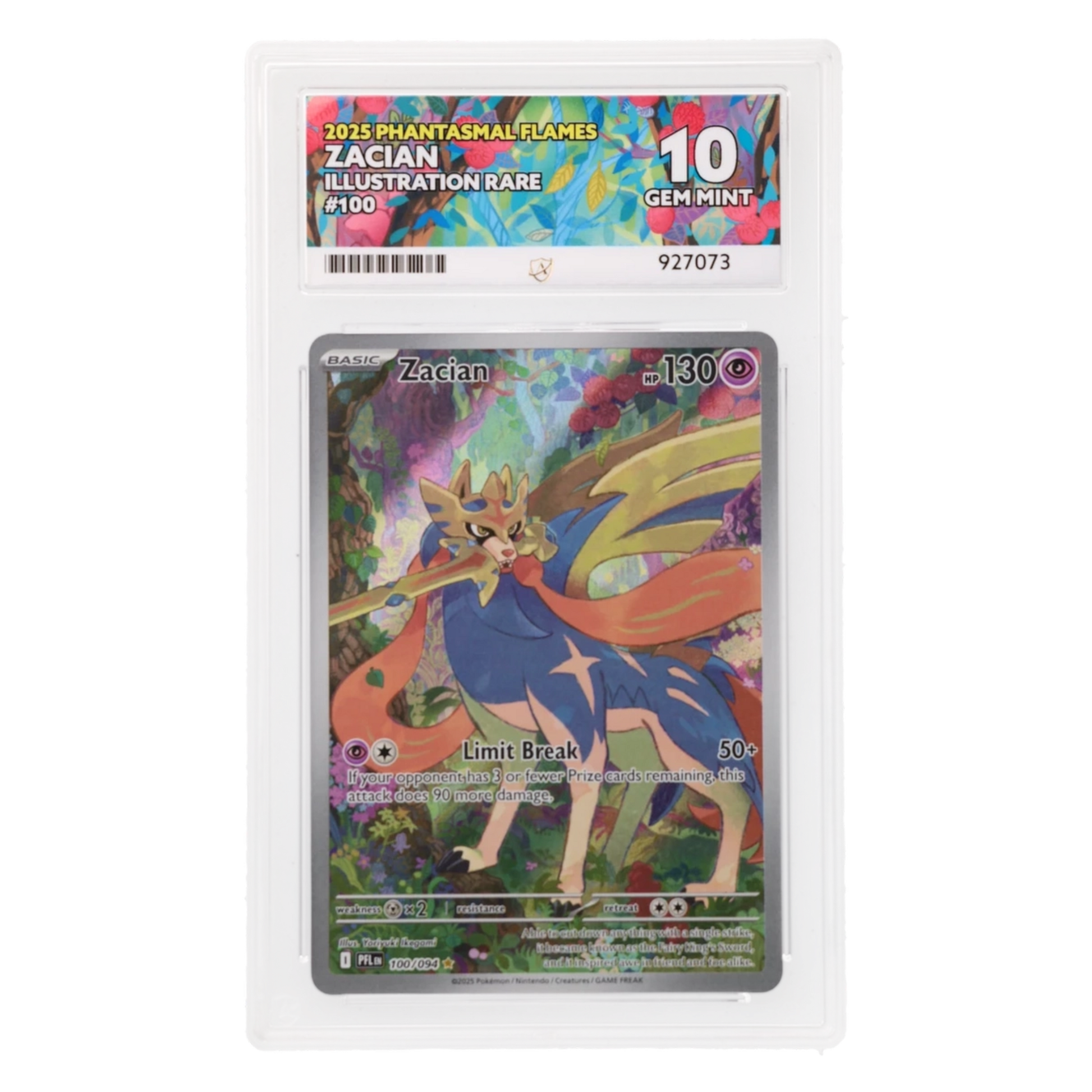 Graded card front