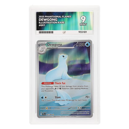 Graded card front