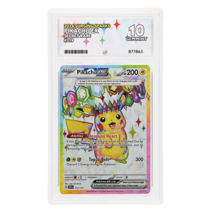 Graded card front