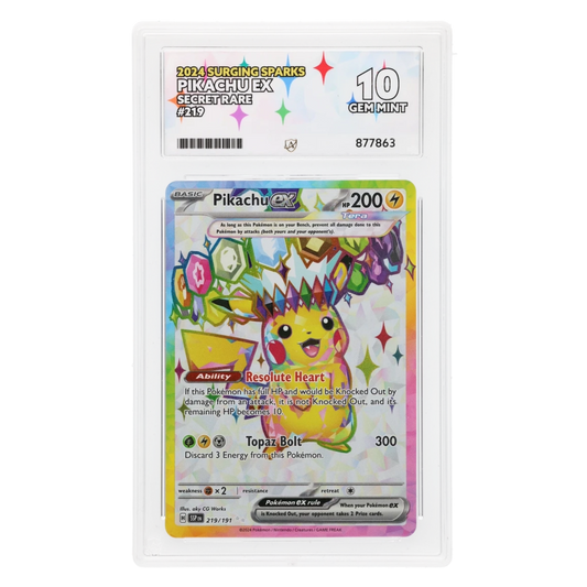 Graded card front