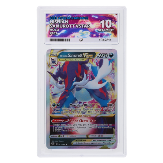 Graded card front