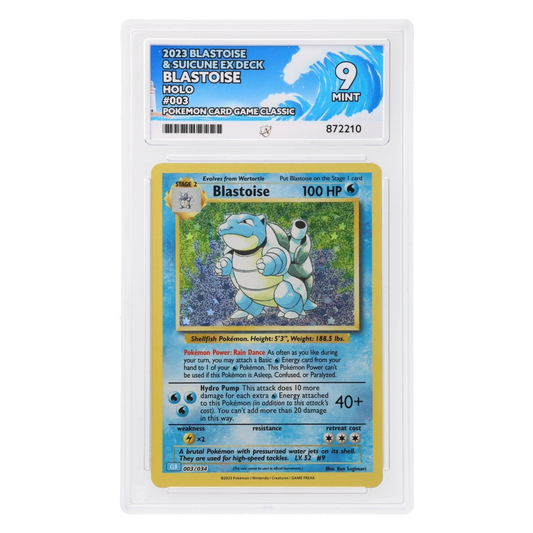 Graded card front