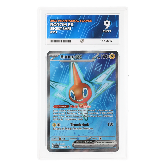 Graded card front