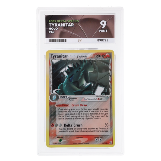 Graded card front