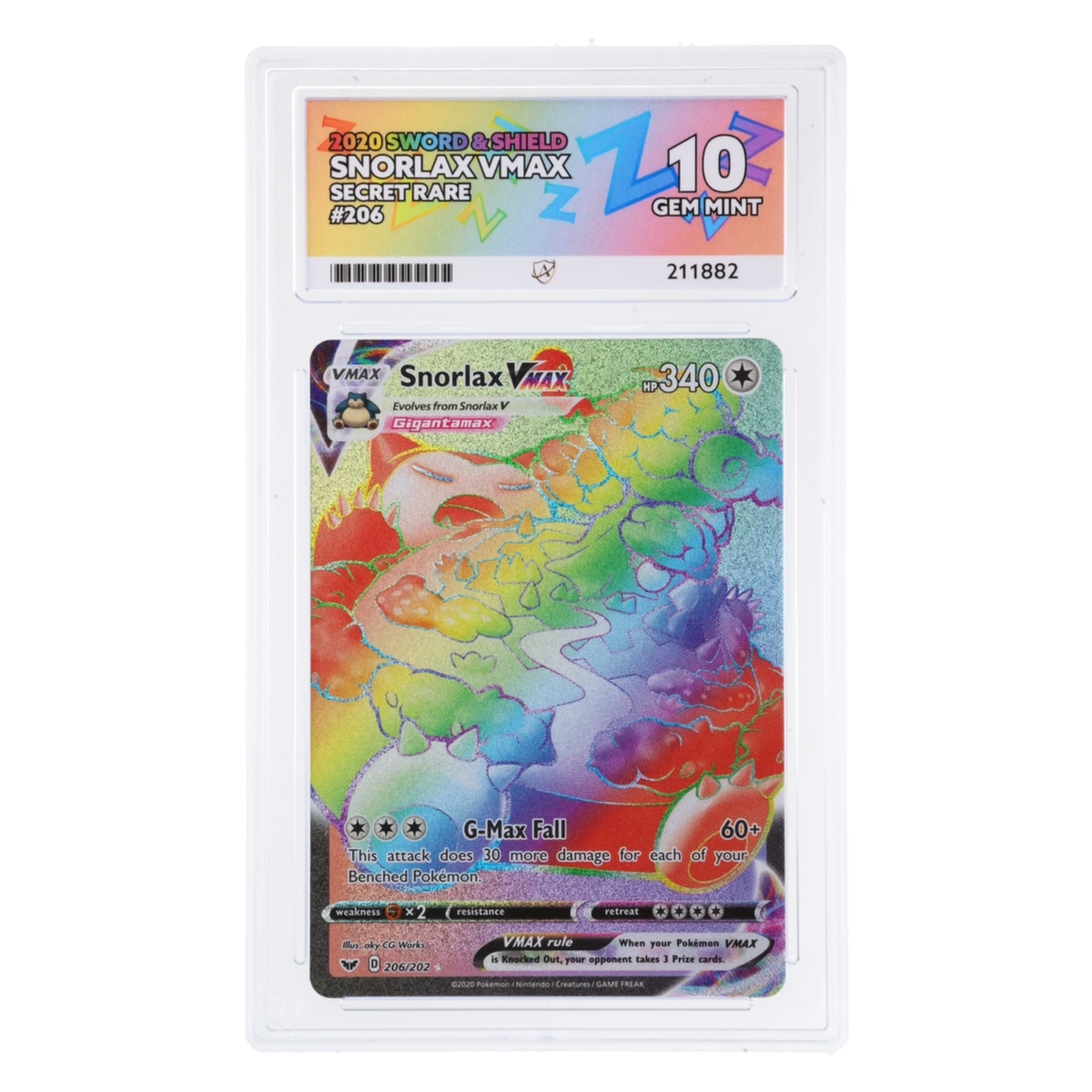 Graded card front
