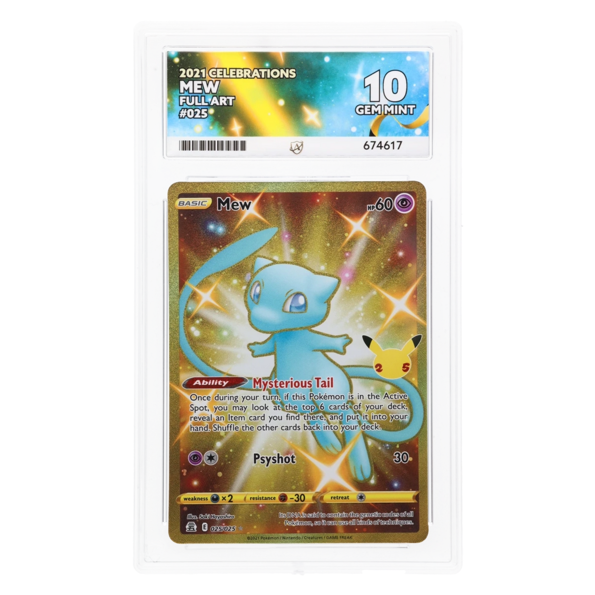 Graded card front