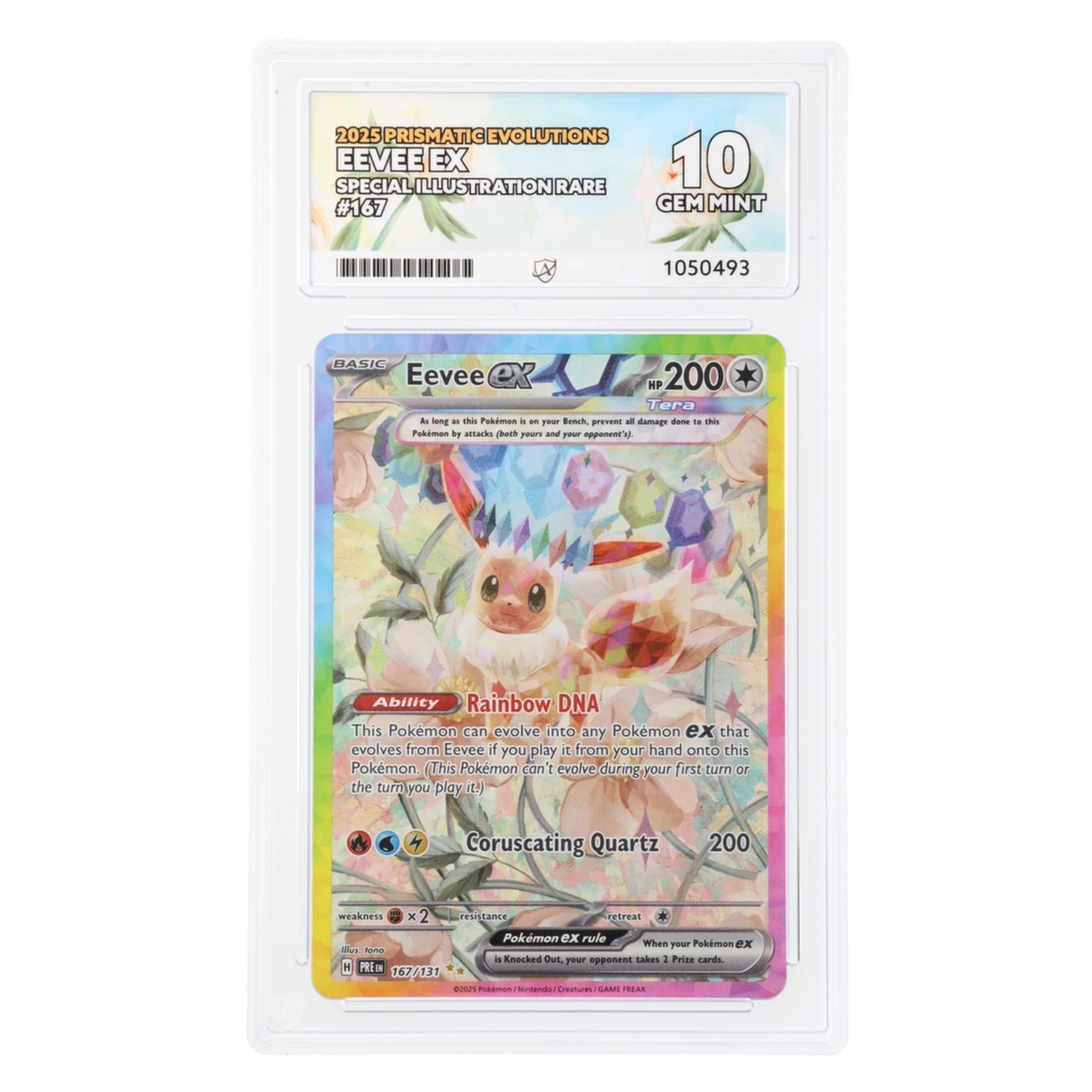 Graded card front