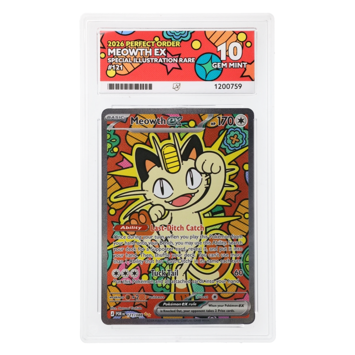 Graded card front