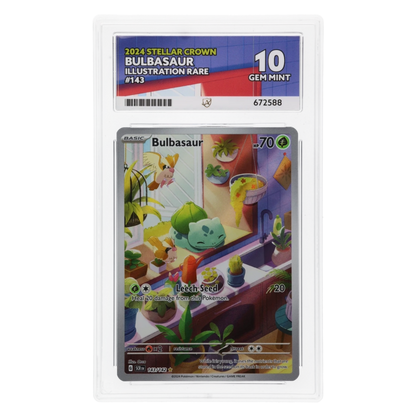 Graded card front