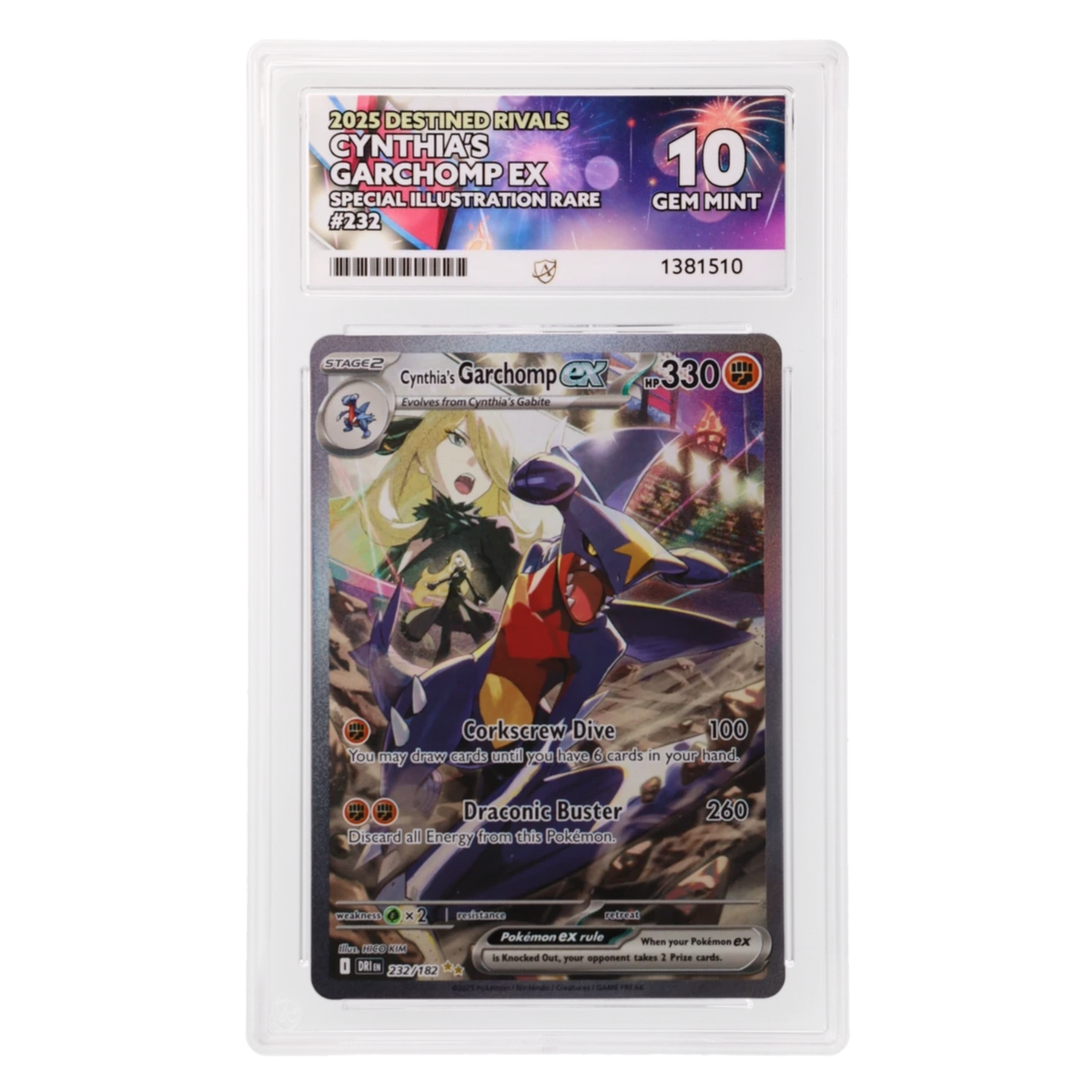 Graded card front