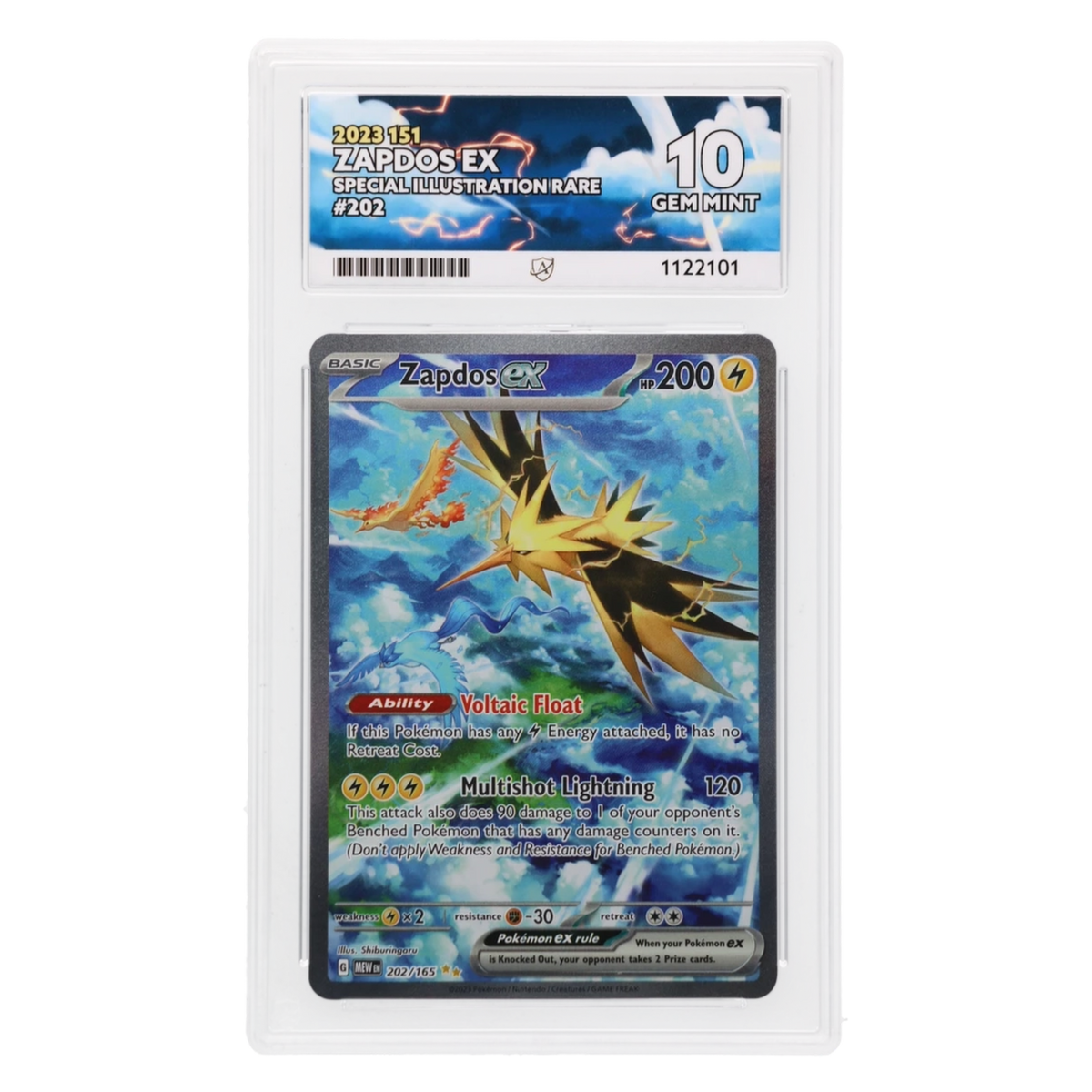 Graded card front