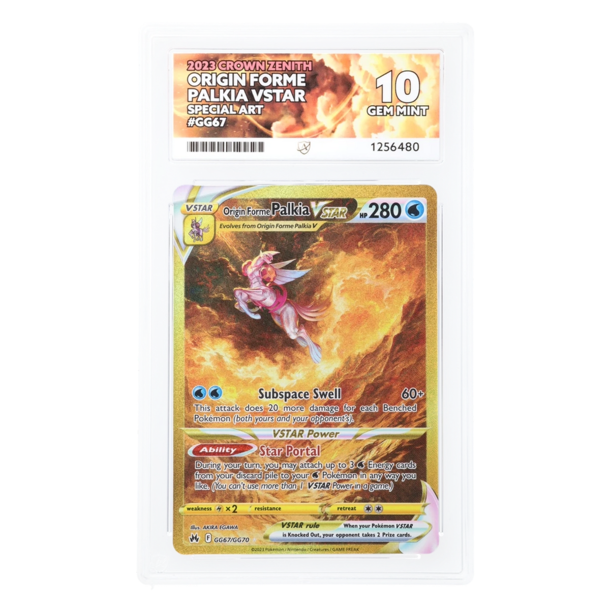 Graded card front