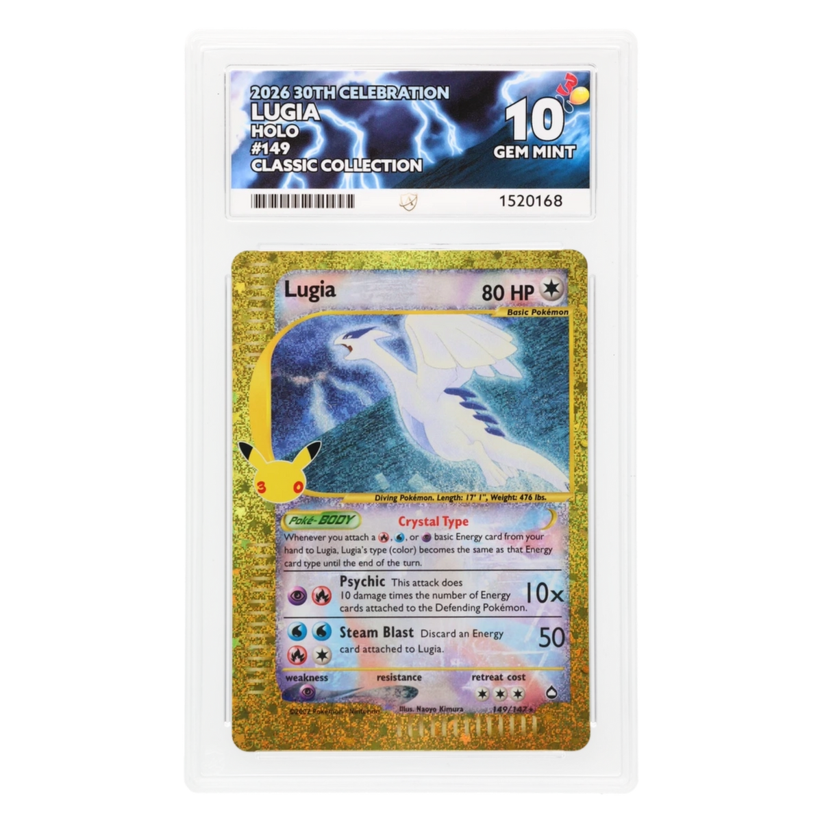 Graded card front