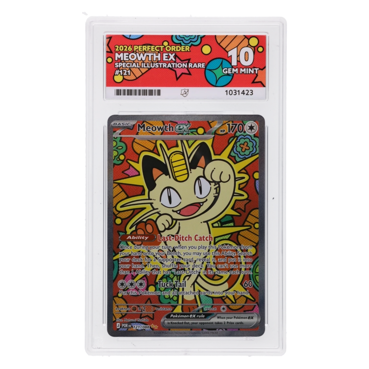 Graded card front