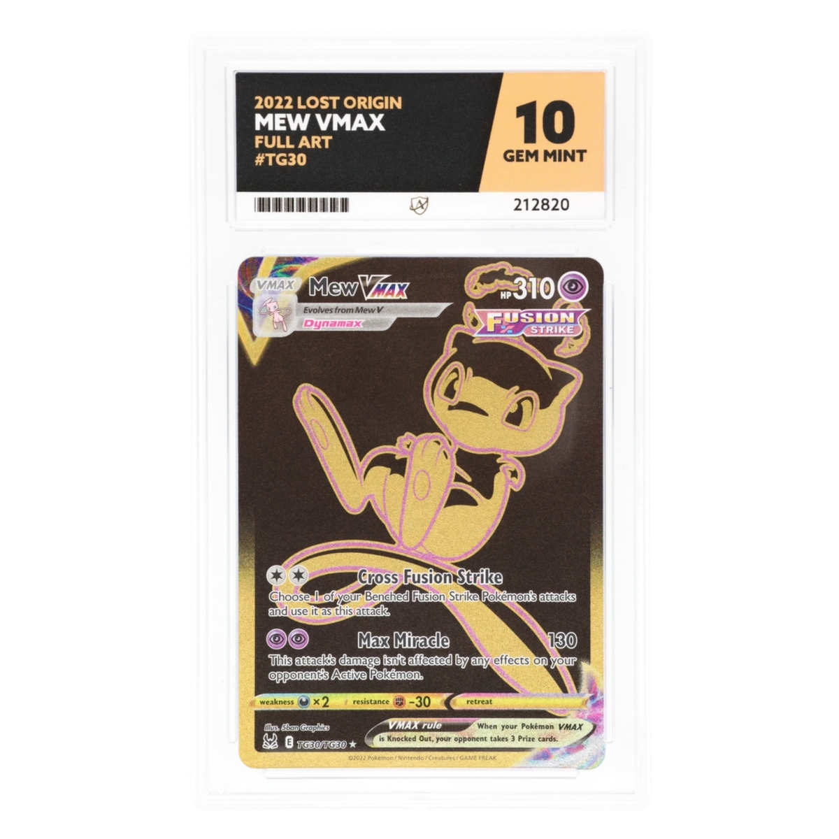 Graded card front