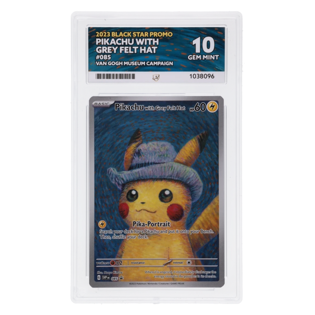 Graded card front