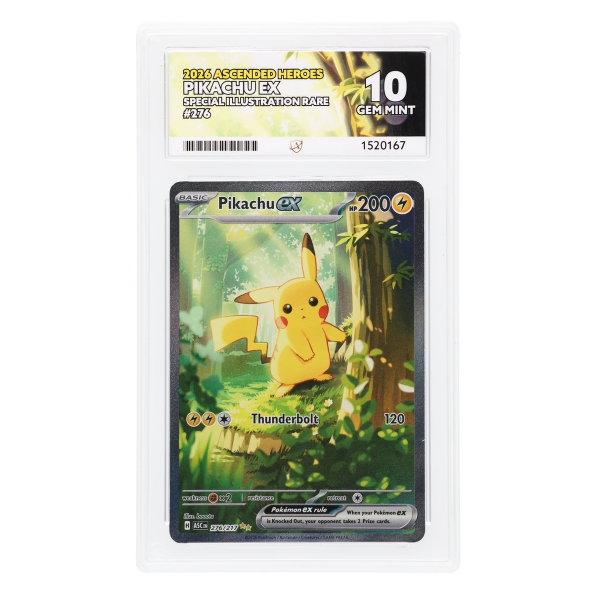 Graded card front