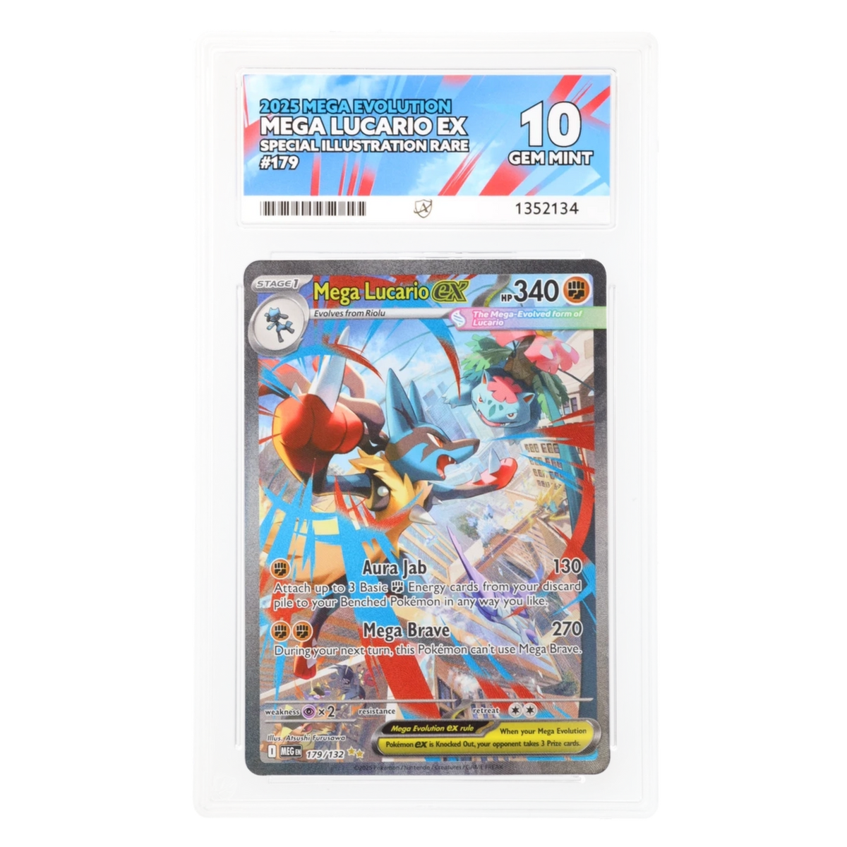 Graded card front