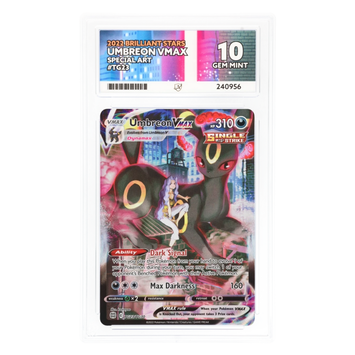 Graded card front