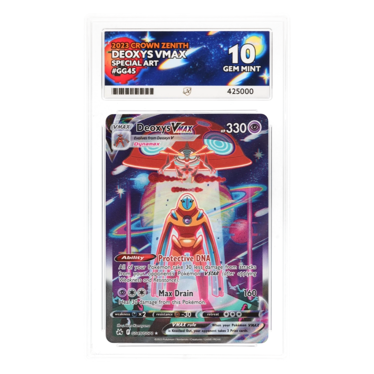 Graded card front