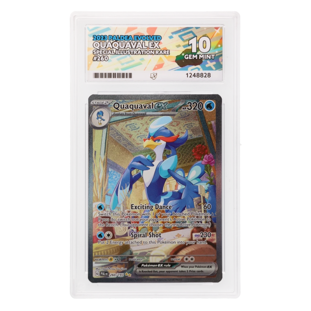 Graded card front