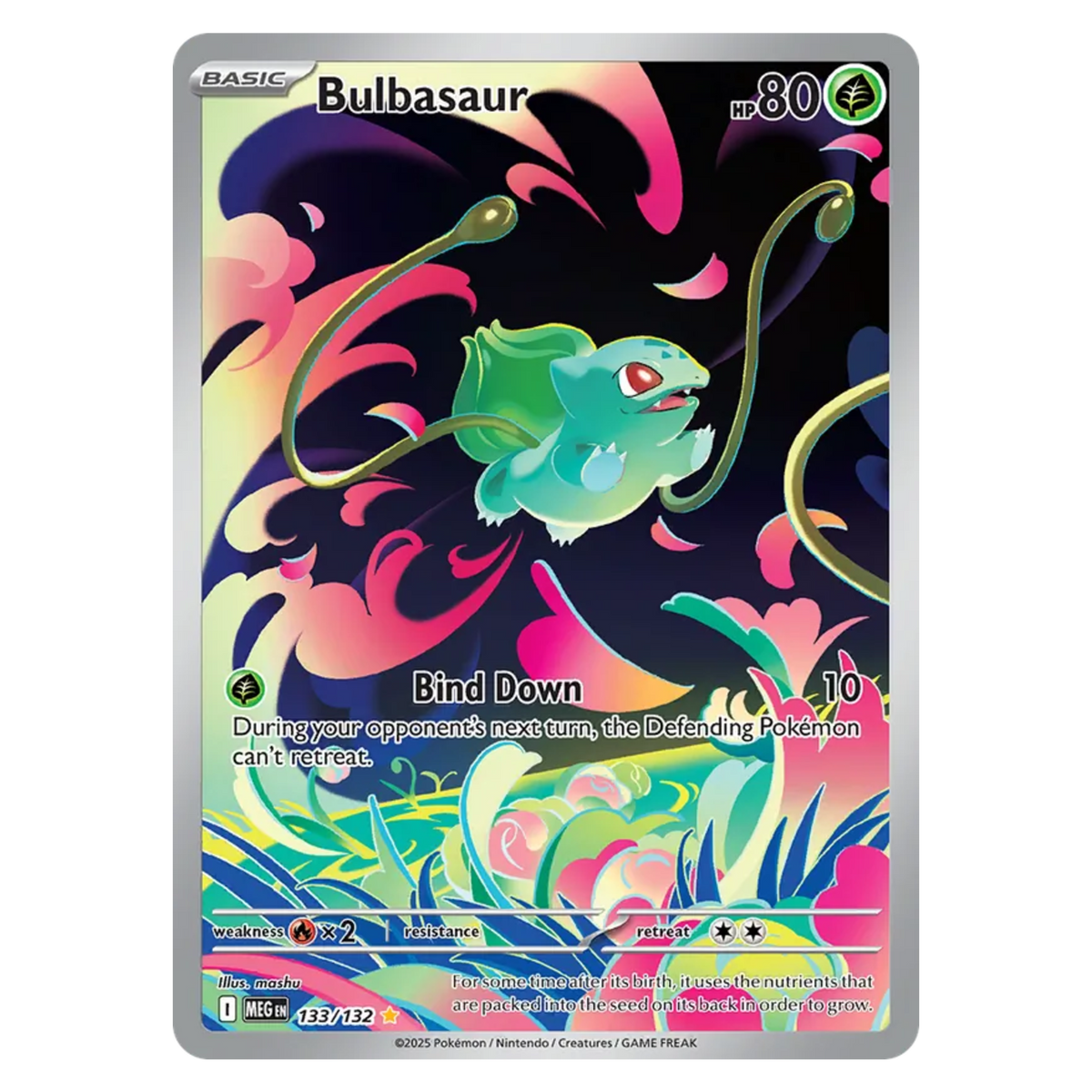 Bulbasaur 133/132 Illustration Rare — Mega Evolution