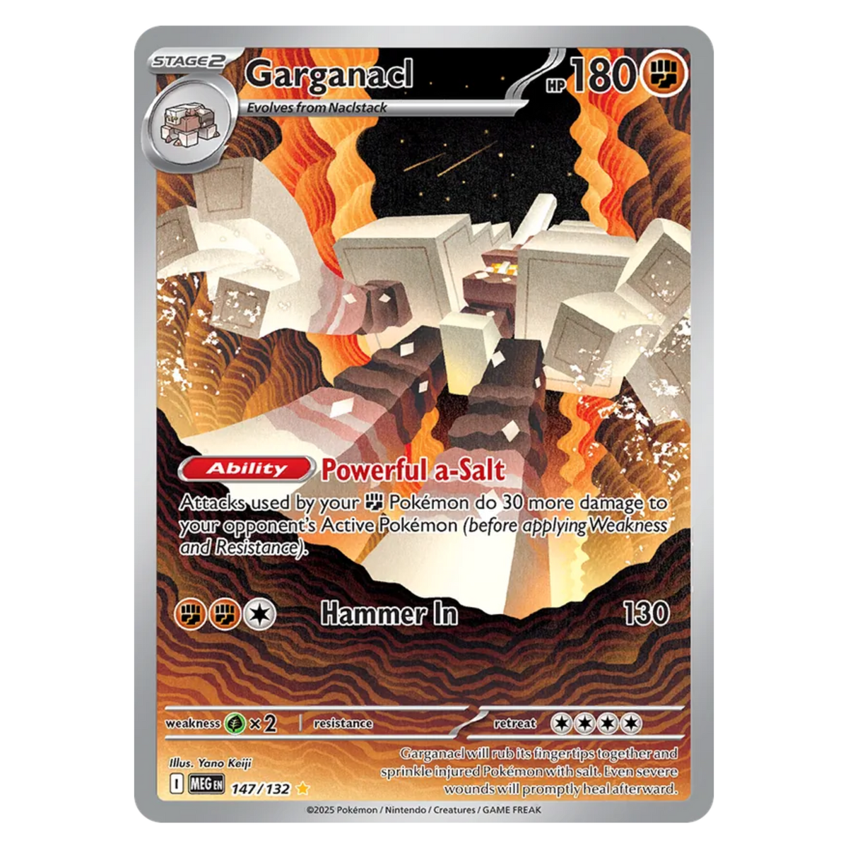 Garganacl 147/132 Illustration Rare — Mega Evolution