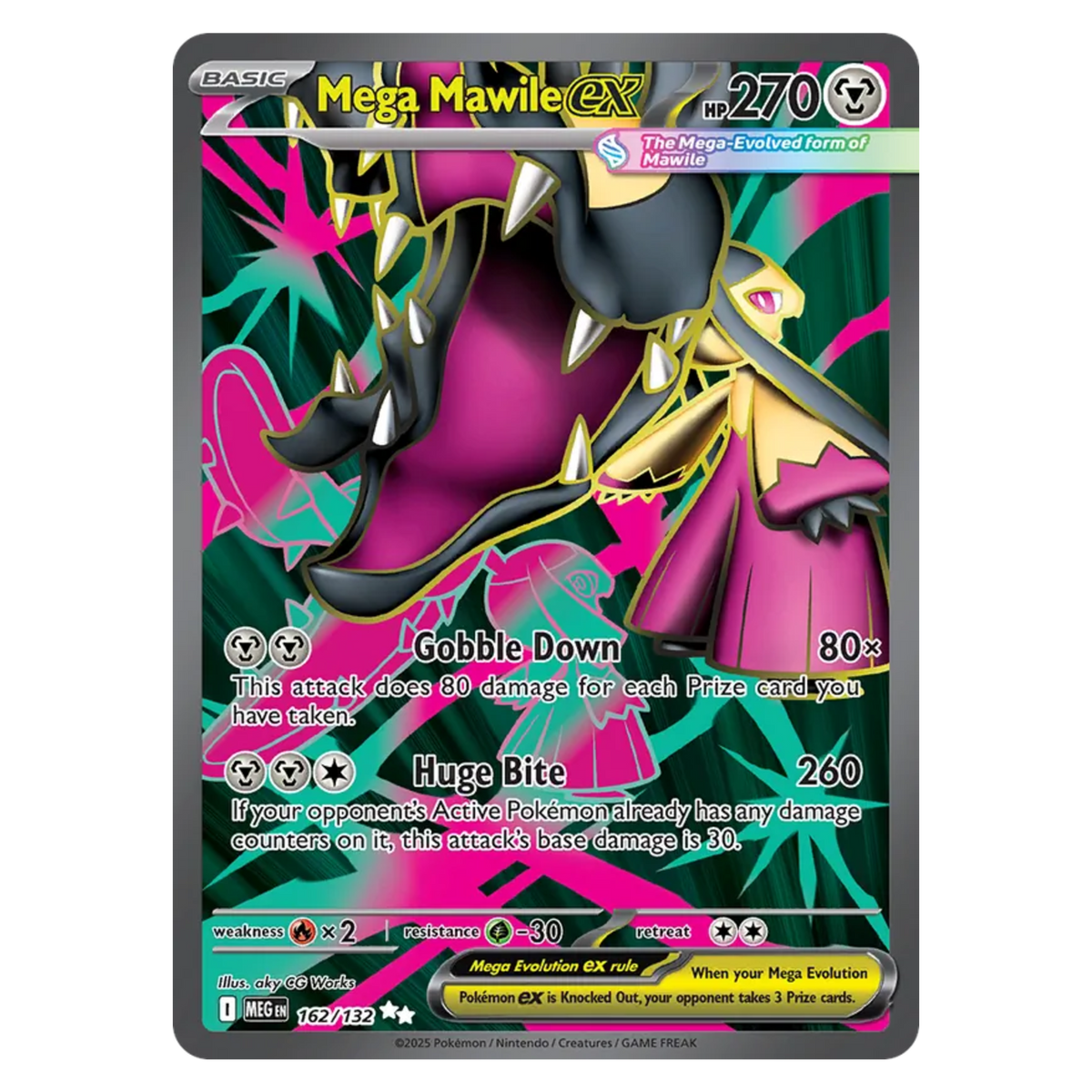 Mega Mawile ex 162/132 Ultra Rare — Mega Evolution