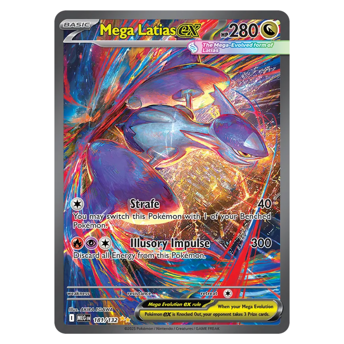 Mega Latias ex 181/132 Special Illustration Rare — Mega Evolution