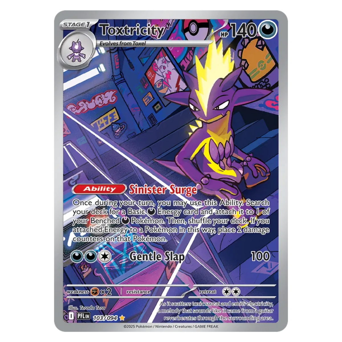 Toxtricity 103/94 Illustration Rare — Phantasmal Flames