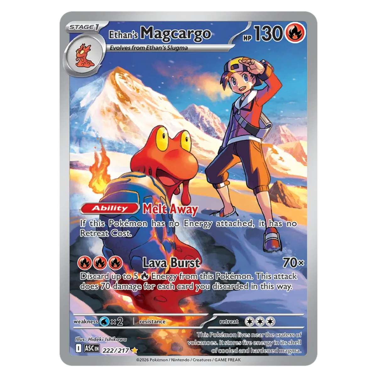 Ethan's Magcargo 222/217 Illustration Rare — Ascended Heroes