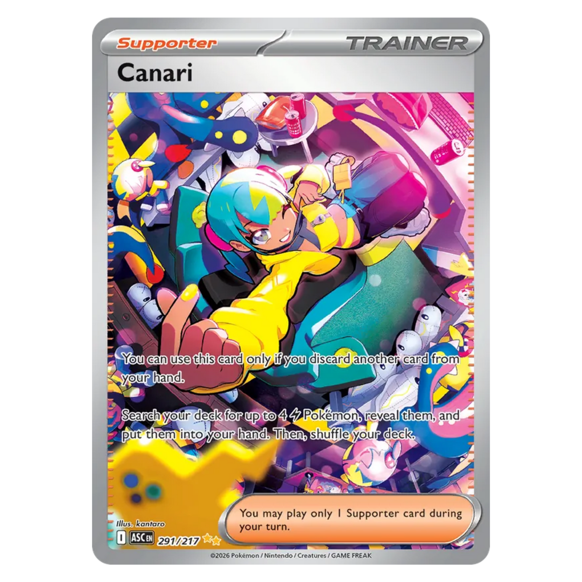 Canari 291/217 Special Illustration Rare — Ascended Heroes